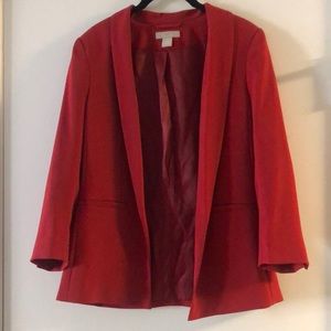H&M Women’s Red Professional Blazer Jacket Size 4!